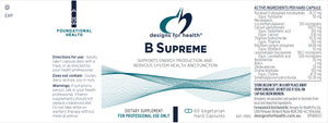 Designs for Health Australia B-Supreme 60 Caps