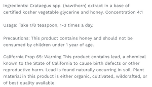 Wise Women Health Hawthorn Solid Extract