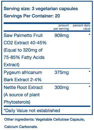 Vital Nutrients SawPalmetto/Pygeum/NettleRoot