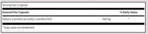 Klaire Acetyl-L Carnitine (500mg)