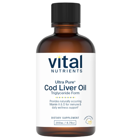 Vital Nutrients Ultra Pure Cod Liver Oil 1025
