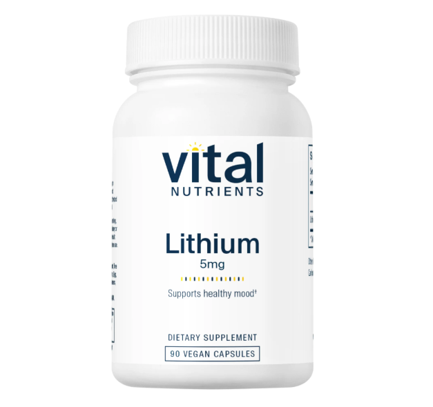 Vital Nutrients Lithium (Oratate) 5mg