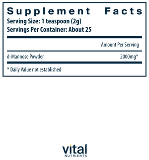 Vital Nutrients Mannose Powder