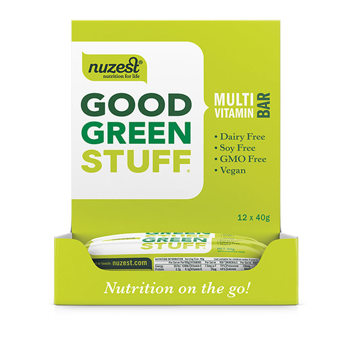 NuZest Good Green Stuff Vitamin Bars