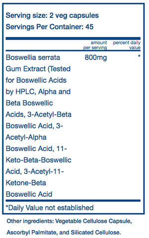 Vital Nutrients Boswellia 400mg