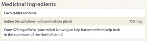 Natural Factors Norwegian Kelp 575mg