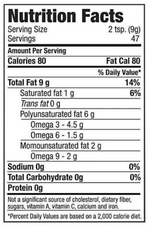 Omega Nutrition Hi Lignan Flax Oil