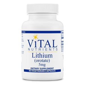 Vital Nutrients Lithium (Oratate) 5mg