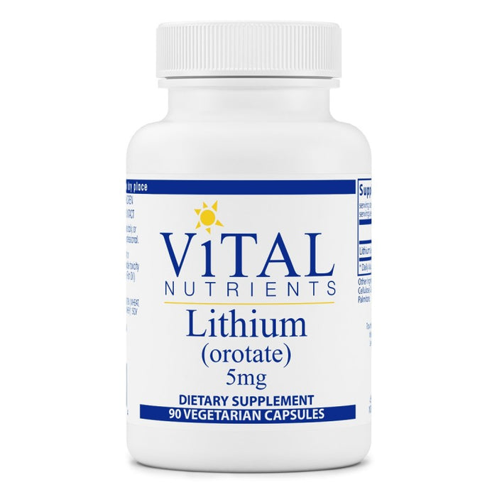 Vital Nutrients Lithium (Oratate) 5mg